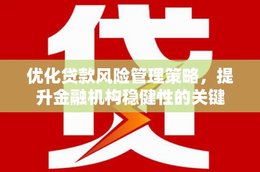 托克逊优化贷款风险管理策略，提升金融机构稳健性的关键