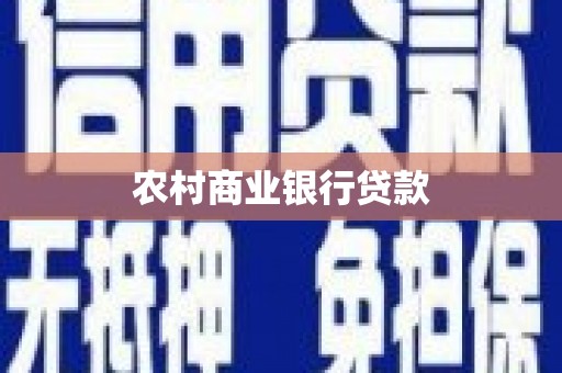 托克逊农村商业银行贷款