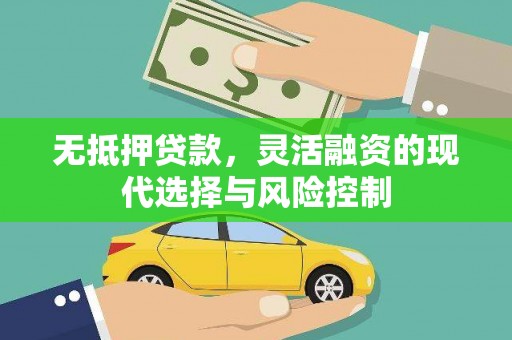 托克逊无抵押贷款，灵活融资的现代选择与风险控制