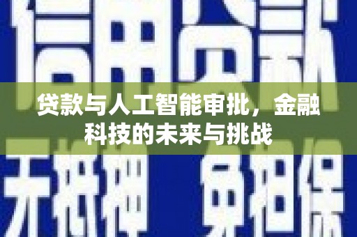 托克逊贷款与人工智能审批，金融科技的未来与挑战