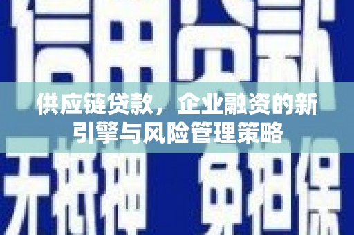 托克逊供应链贷款，企业融资的新引擎与风险管理策略