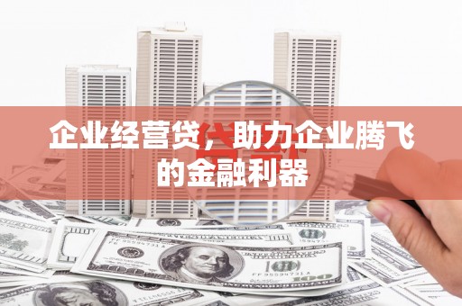 托克逊企业经营贷，助力企业腾飞的金融利器