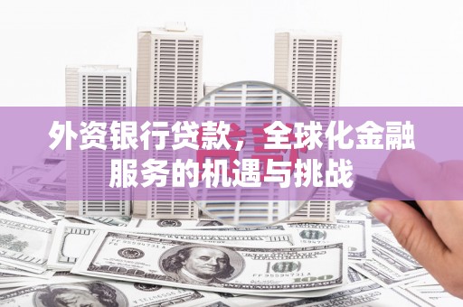 托克逊外资银行贷款，全球化金融服务的机遇与挑战
