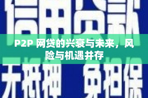 托克逊P2P 网贷的兴衰与未来，风险与机遇并存